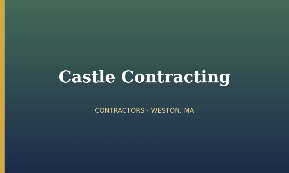 Castle Contracting cover