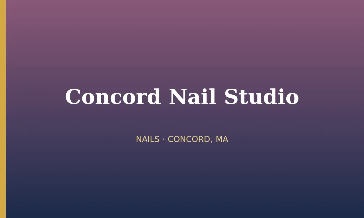 Concord Nail Studio cover
