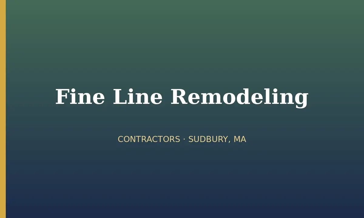 Fine Line Remodeling cover