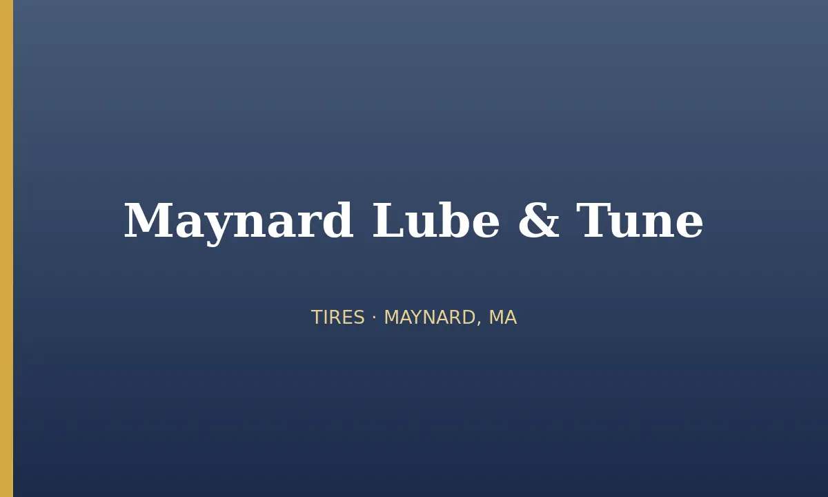 Maynard Lube & Tune cover