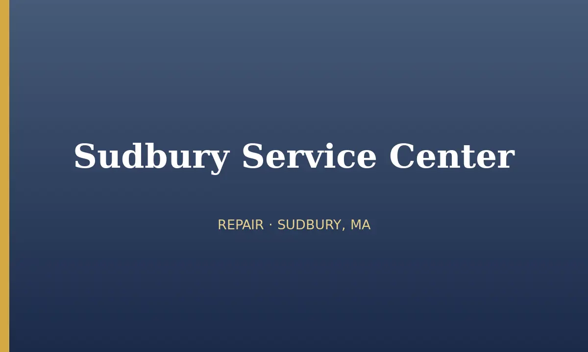 Sudbury Service Center cover